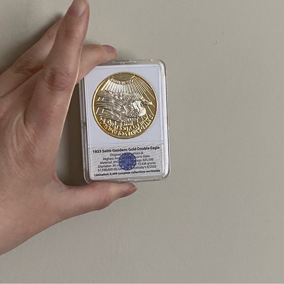 1933 Saint-Gaudens Gold Double Eagle Platinum-Accented Replica Archival Collec - Picture 12 of 16